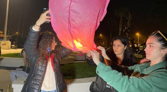 Öldürülen Fulya için aile dilek feneri bıraktı