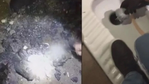 Polisi görünce ne yapacaklarını şaşırdılar! Tuvalet deliği ve sobadan çıkarıldı