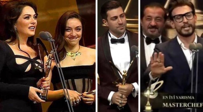 TRT oyuncularından törende siyasi göndermeler