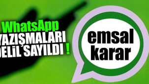 WhatsApp yazışmaları delil sayıldı