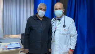 Ziyarete gittiği hastanede gördüğü doktor hayatını kurtardı