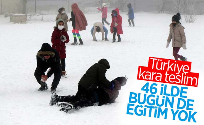 20 Ocak Perşembe günü eğitime ara verilen iller