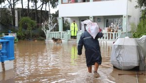 Bodrum'da yağmurun bilançosu; 131 ev ve iş yerini su bastı