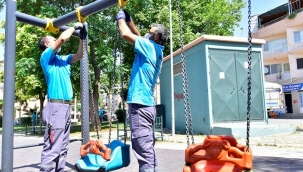 Bornova'da parklar yenileniyor