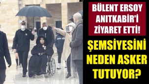 Bülent Ersoy Anıtkabir'de! Şemsiyesini asker taşıdı