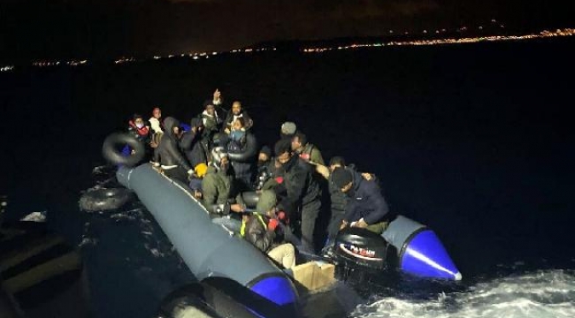 Çeşme açıklarında 34 kaçak göçmen kurtarıldı