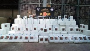 Denizli'de 1748 litre etil alkol ele geçirildi