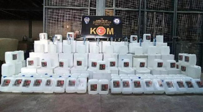 Denizli'de 1748 litre etil alkol ele geçirildi