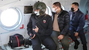 Denizli'de helikopterli denetimde 17 sürücüye ceza