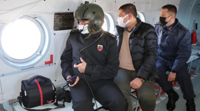 Denizli'de helikopterli denetimde 17 sürücüye ceza