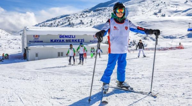 Denizli'de kayak sezonu başladı