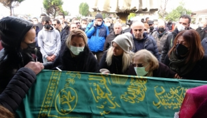 Ece Erken eşinin tabutunun başında gözyaşı döktü