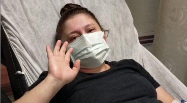 Korona olan genç kadının ölmeden önce bebeği sezaryenle alındı