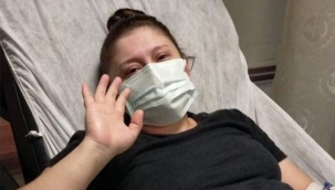 Korona olan genç kadının ölmeden önce bebeği sezaryenle alındı