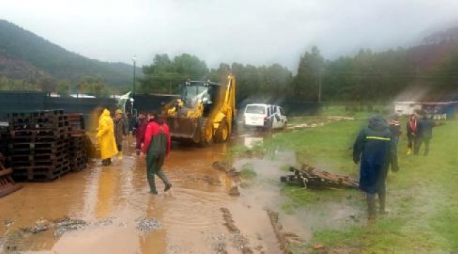 Marmaris'te su basan özel hayvan bakımevine belediyeden yardım eli