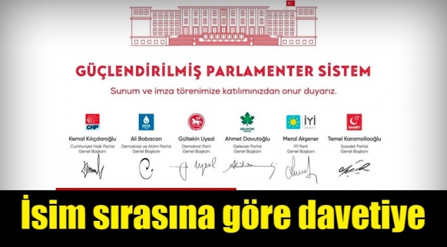6 muhalefet partisinin lideri 28 Şubat'ta bir arada olacak