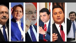 6 parti genel başkanı yemekte bir araya gelecek