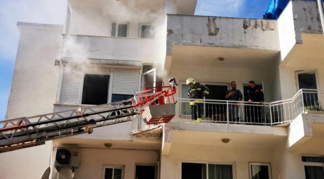 Aspiratörden çıkan yangında 1 kişi zehirlendi