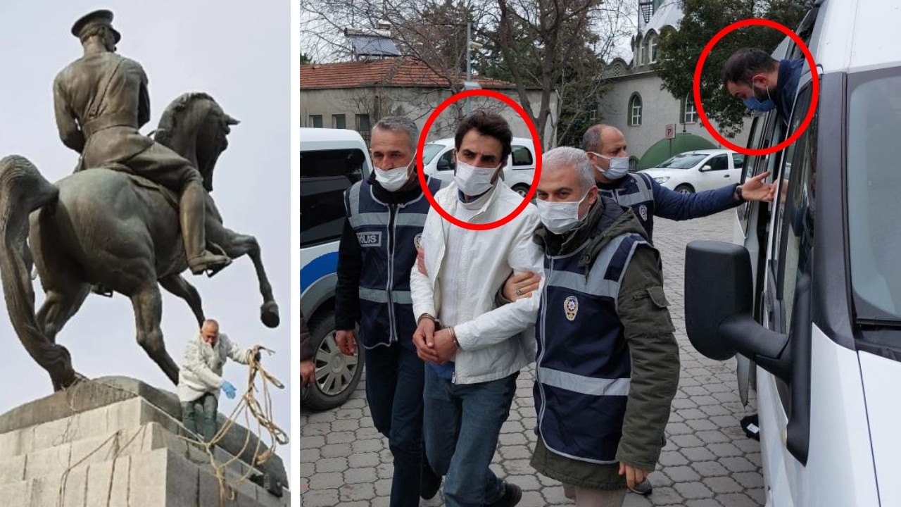 Atatürk heykeline saldıran kuzenlerin ifadesi 