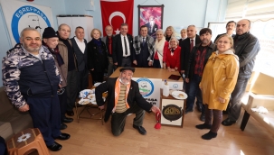 Başkan Batur'dan Göçmen dernekleri turu