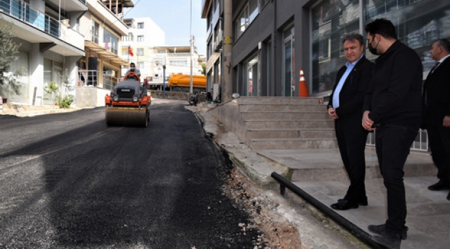 Bornova asfalt üretimine başladı