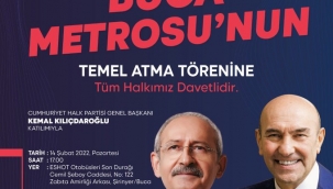 Buca Metrosu'nun temeli yarın atılıyor