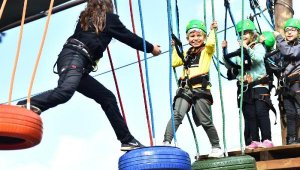 İşitme engelli ailelerin çocukları Macera Park'taydı