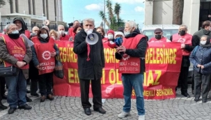 İzmir'de emekliler elektrik zamlarını protesto etti