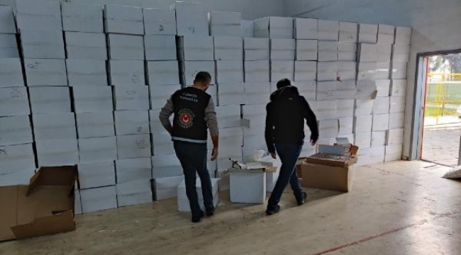 İzmir'de 4 milyon TL'lik kaçak sigara operasyonu