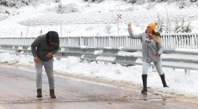 İzmir'de kar yağışı; Sabuncubeli'nde önlem alındı