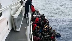 Marmaris'te 82 kaçak göçmen kurtarıldı