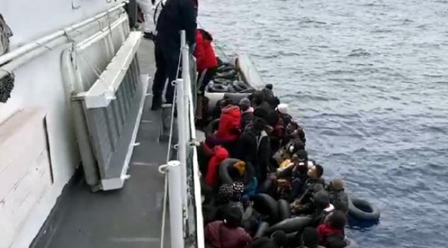 Marmaris'te 82 kaçak göçmen kurtarıldı