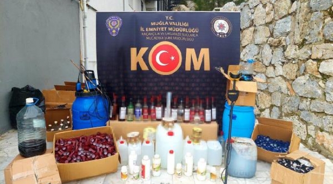 Muğla ve İzmir'de sahte içki operasyonu
