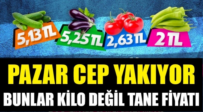 Pazarda meyve ve sebzelerin adet fiyatları cep yakıyor