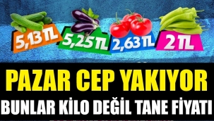 Pazarda meyve ve sebzelerin adet fiyatları cep yakıyor