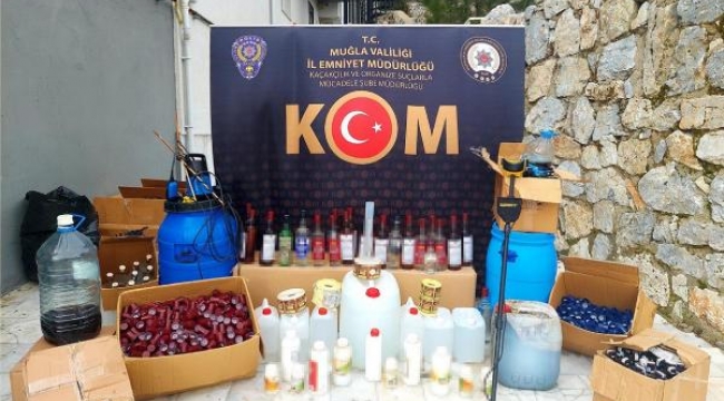 Sahte içki baskınında uçaksavar mermisi ele geçirildi