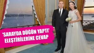 "Sarayı eleştirirsiniz, sarayda düğün yaparsınız" sözüne cevap