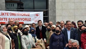 Yangınlarda hayvanları telef olan kadın üreticilere destek