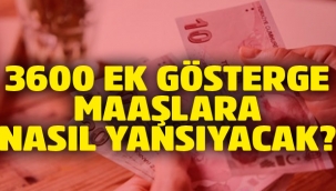 3600 ek gösterge ile memur maaşı, emekli aylığı ve emekli ikramiyesi değişecek