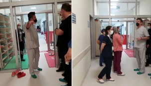 Acil hastaya bakmayan doktorlarla başhekim arasında tartışma