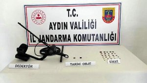 Aydın'da tarihi eser kaçakçısı 2 şüpheliye gözaltı