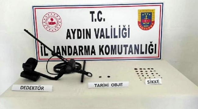 Aydın'da tarihi eser kaçakçısı 2 şüpheliye gözaltı