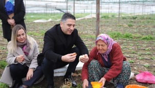 Başkan Kayalar'dan 'ekmeğini topraktan çıkartan kadınlar'a ziyaret