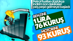 Benzin ve motorine bir indirim daha