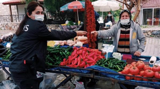 Datça'da kadın pazarcılara KADES uygulaması tanıtıldı