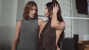 Filistin asıllı model tül giyip podyuma çıktı