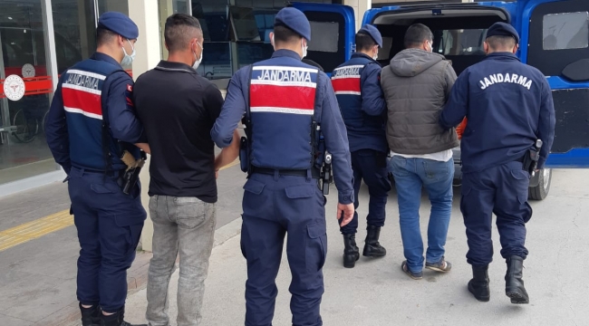 Foça'yı talan eden hırsızları jandarma yakaladı 