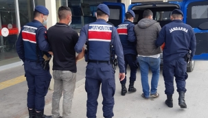 Foça'yı talan eden hırsızları jandarma yakaladı 