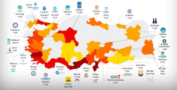 Hangi ilde toplu ulaşım ne kadar zamlandı
