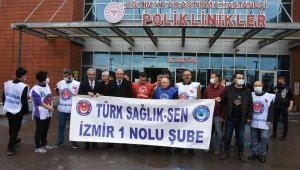 Hasta yakınlarının darbettiği güvenlik görevlilerine sağlıkçılardan destek